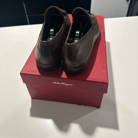 Salvatore Ferragamo Tokyo tasseled brown calf leather men’s loafers size 91/2D - Picture 5 of 6